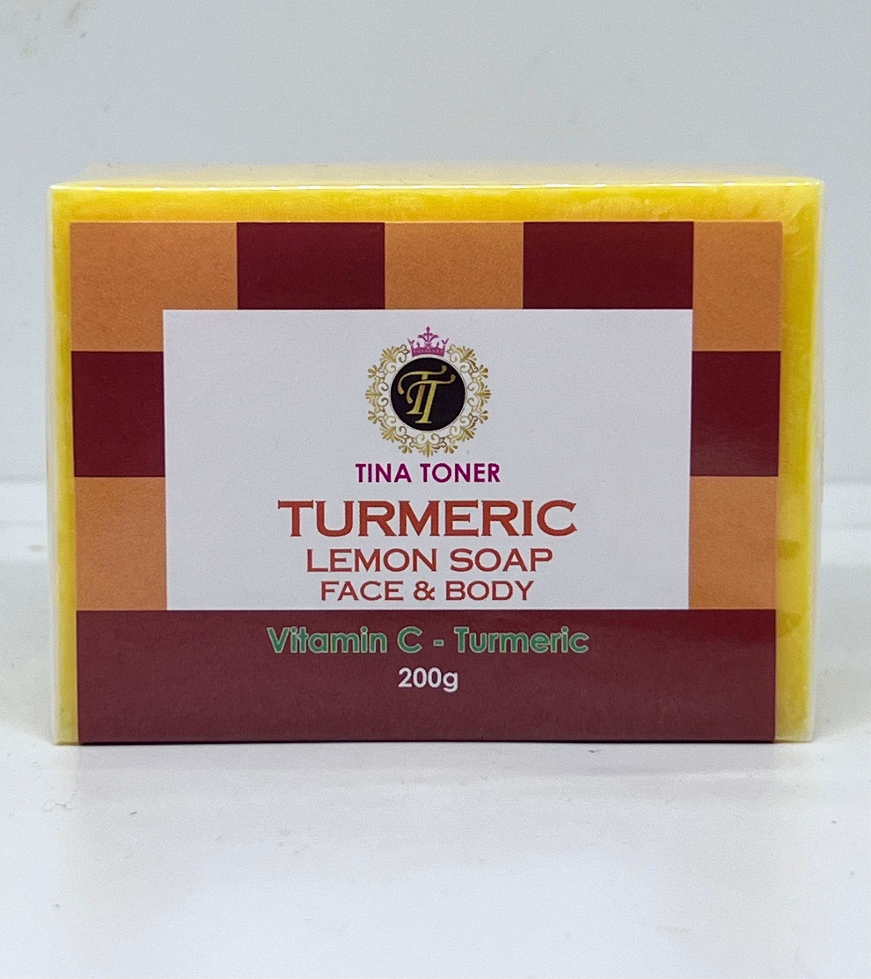 Glutathione Turmeric Lemon Face & Body Soap 150g – TINA TONER SKIN USA