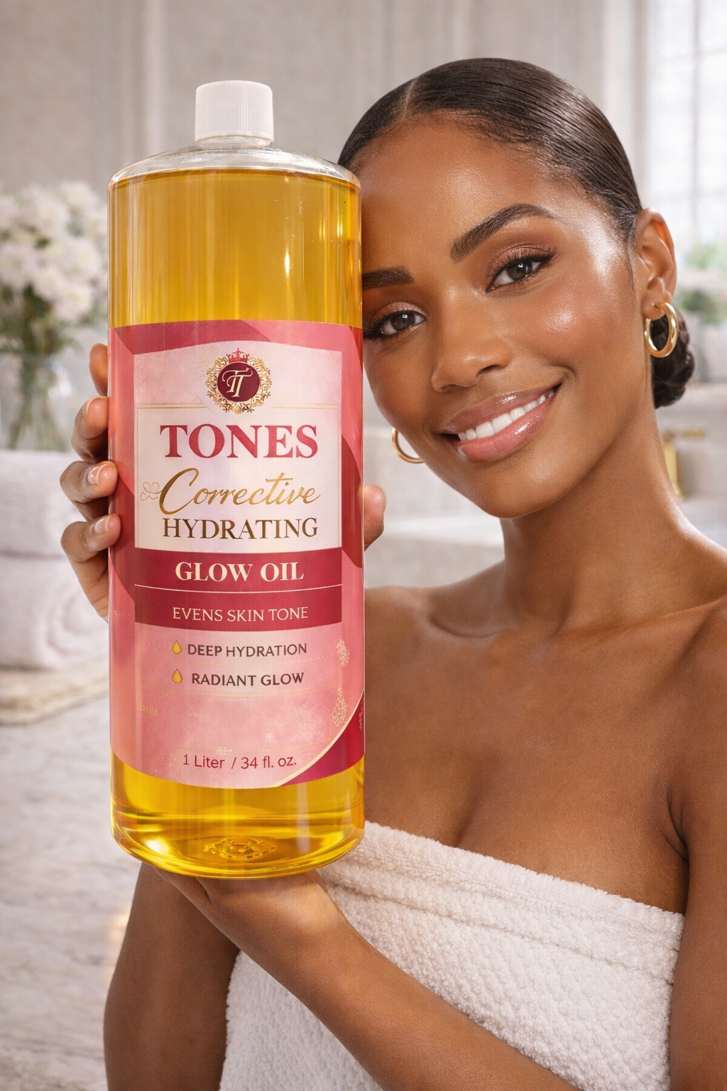 Tones Body Hydrating Oil Jumbo Size 1000ml