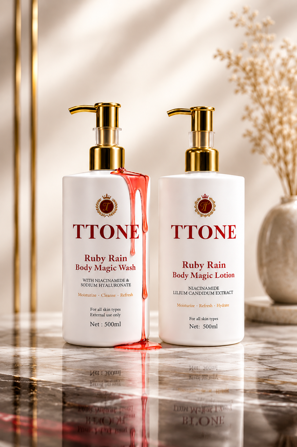 TTONE Niacinamide Brightening Body Duo (500ml Each)