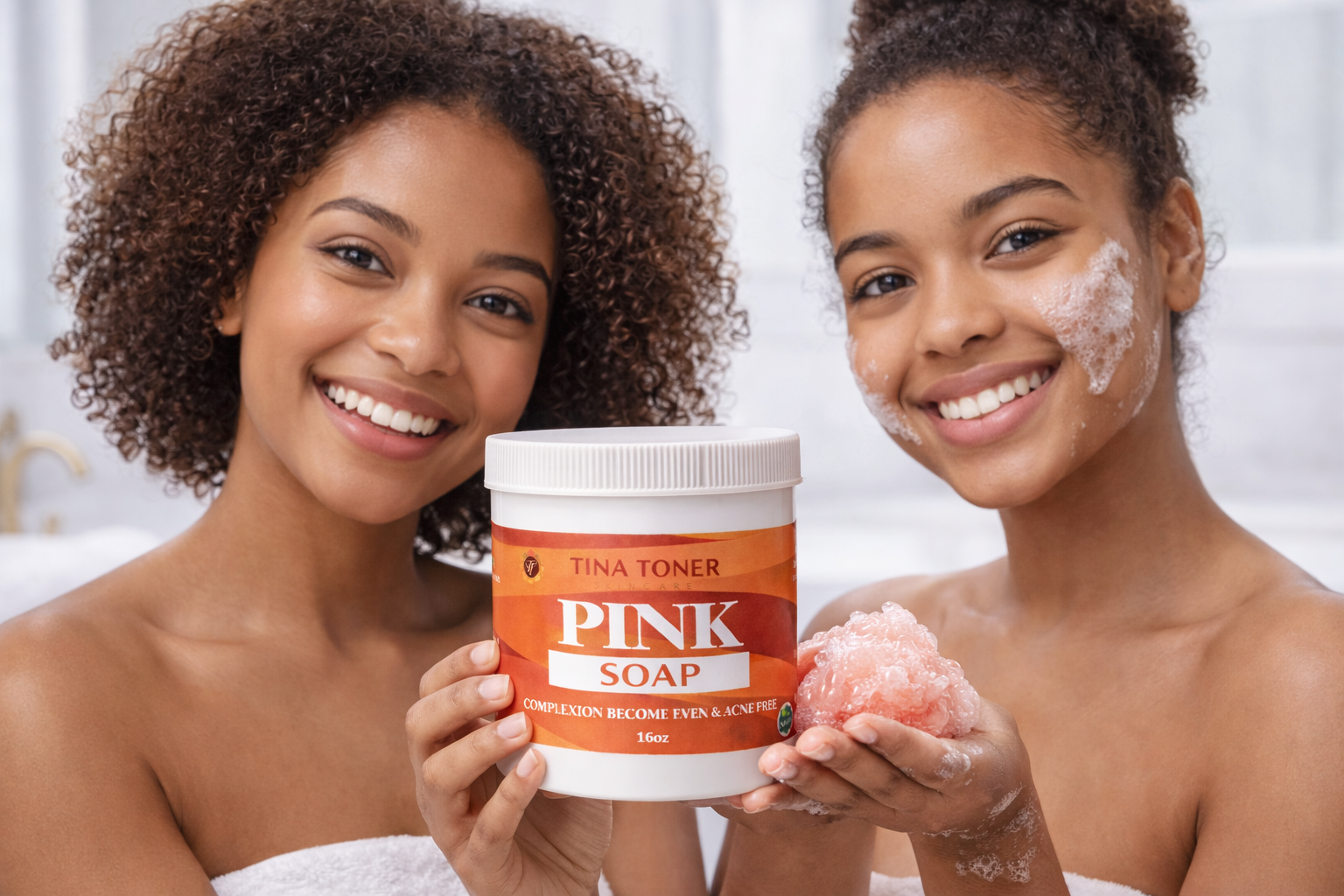 Tina toner PINK whitening soap 16 OZ/ 500ML