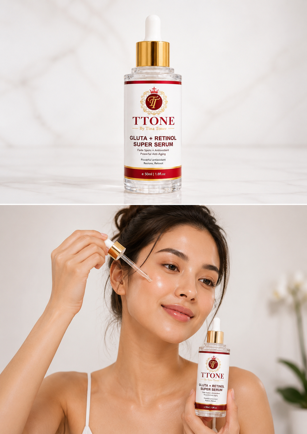 Super serum Gluta + Retinol glow serum 30oz