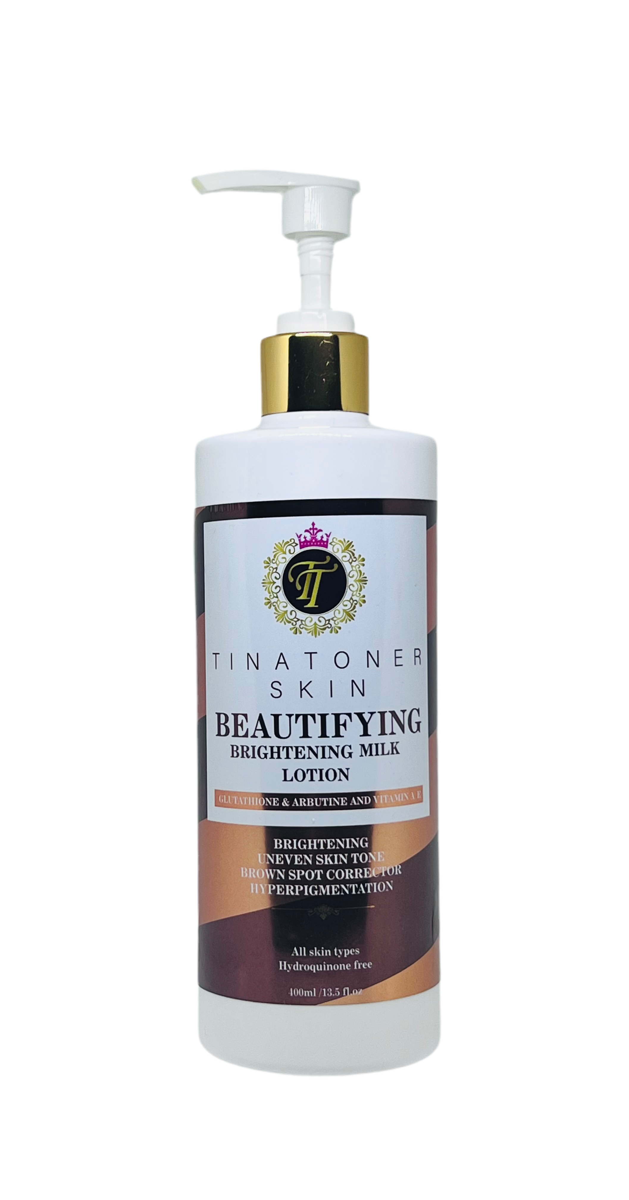 EXTRA BEAUTIFYING BRIGHTENING ) BODY LOTION with Serum 450ml – TINA TONER SKIN USA