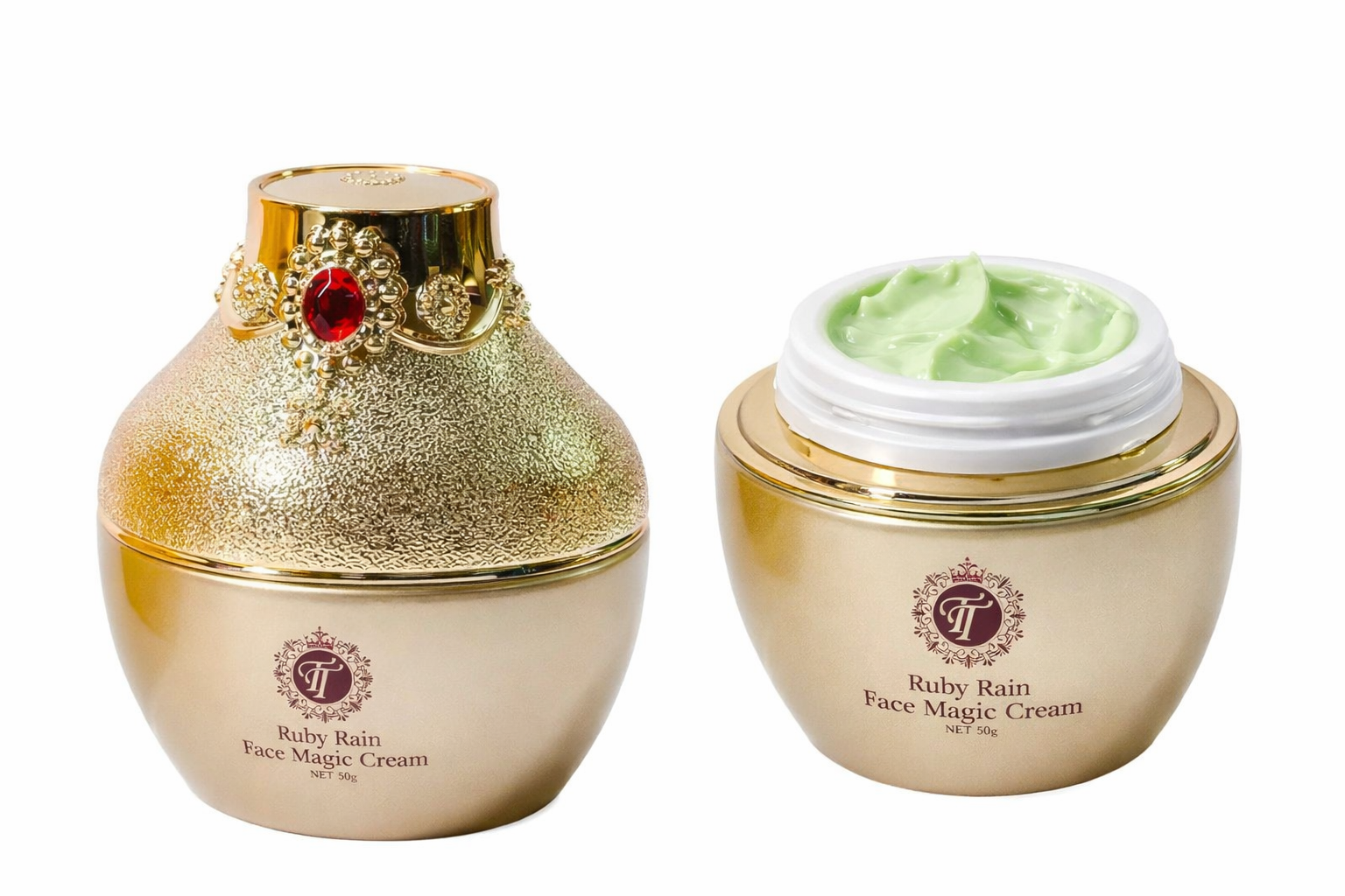TTONE Ruby Rain Face Magic AND TONER   Cleanser set cream limited edition 3