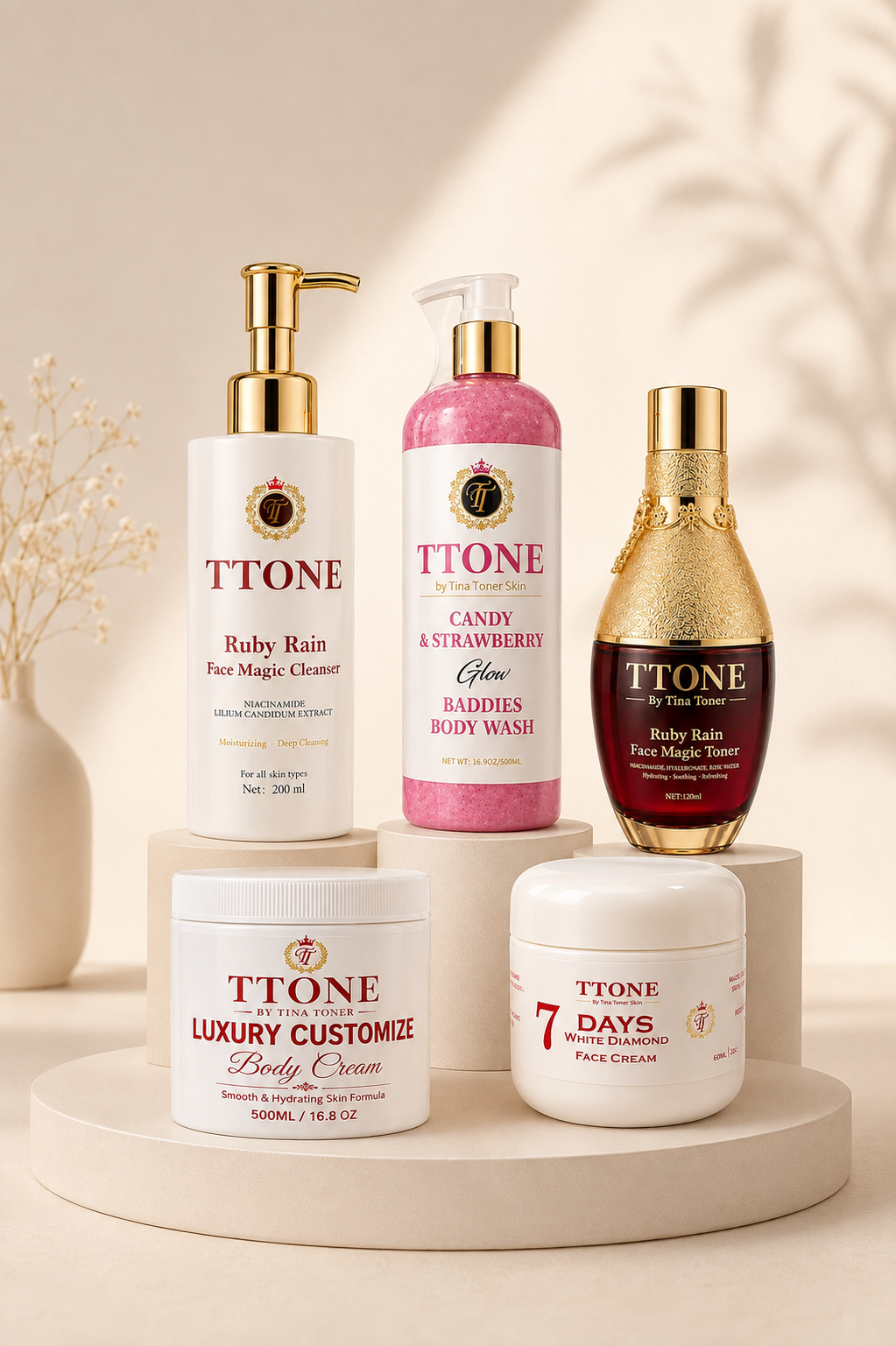 TTONE Customize Set | Premium 5-Piece Skincare Collection