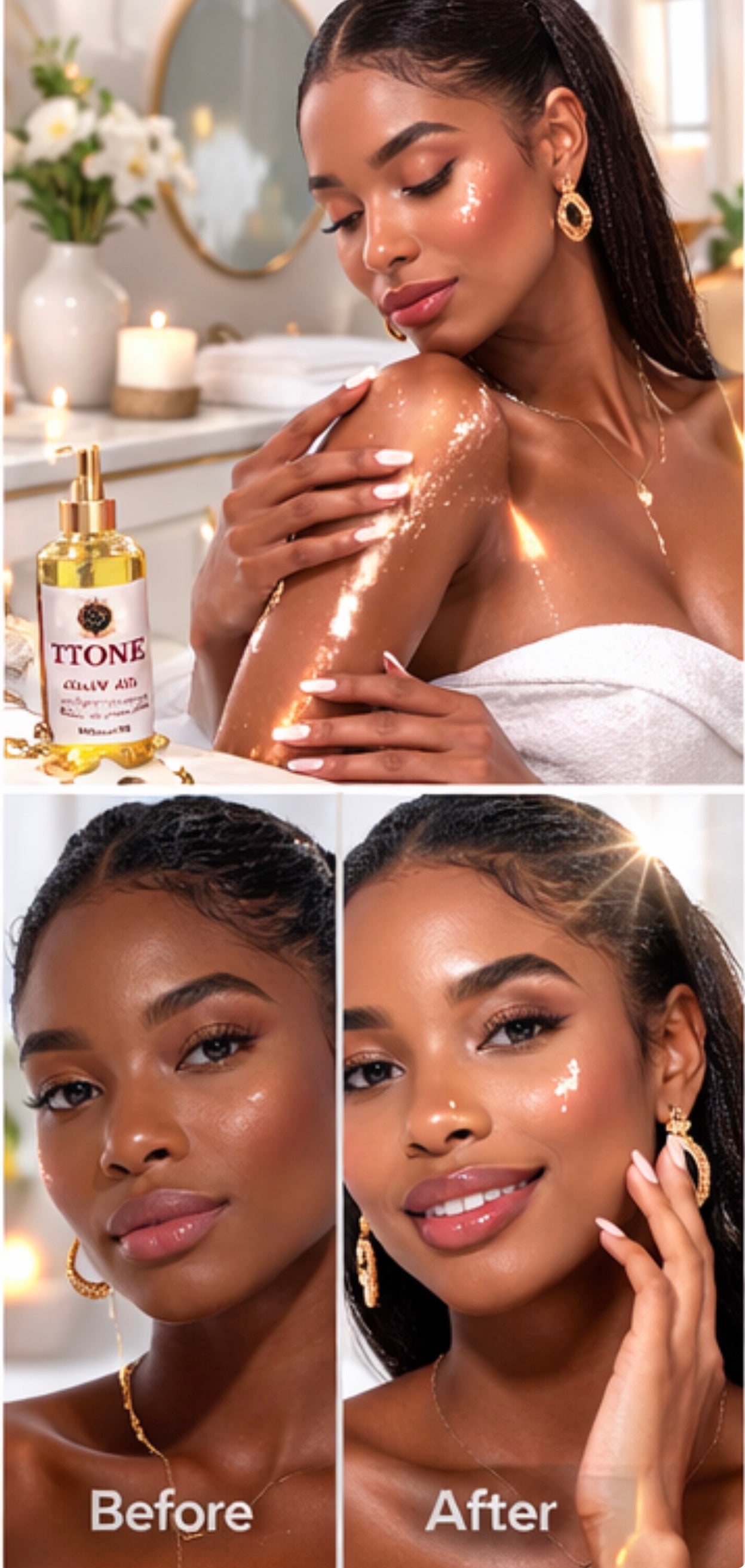 Yellow Coco Sunset Gel Oil Hydration Glow and Brightens 5 Oz