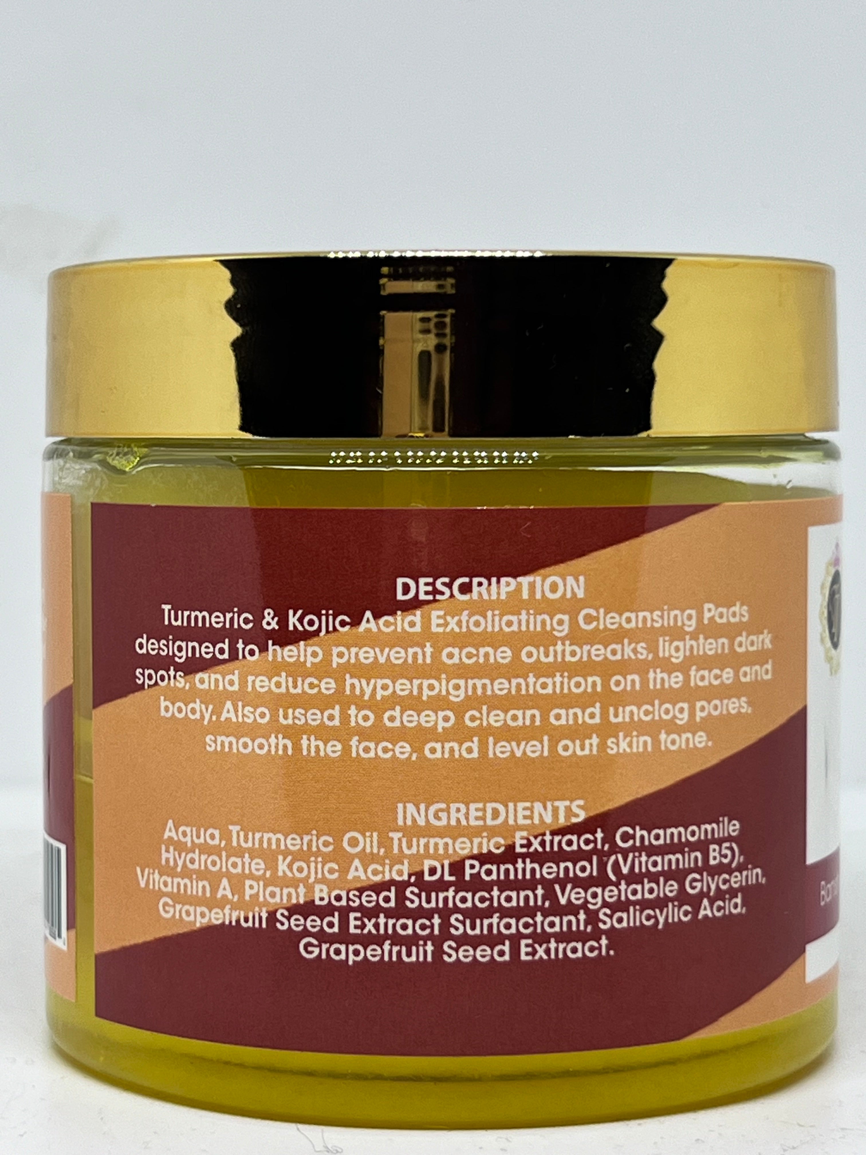 Turmeric Kojic Acid Exfoliating Cleansing Pads
