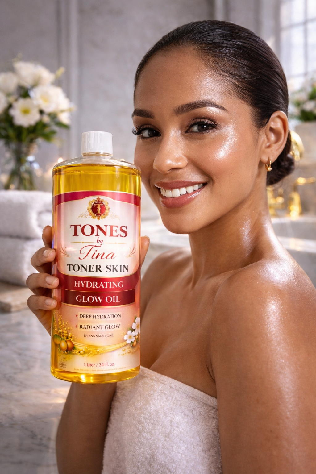 Tones Body Hydrating Oil Jumbo Size 1000ml