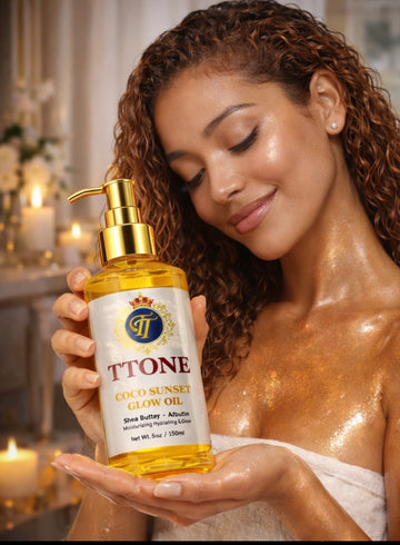 TTONE Glow Oil Duo, Coco Hydrating Body Oil (5oz)