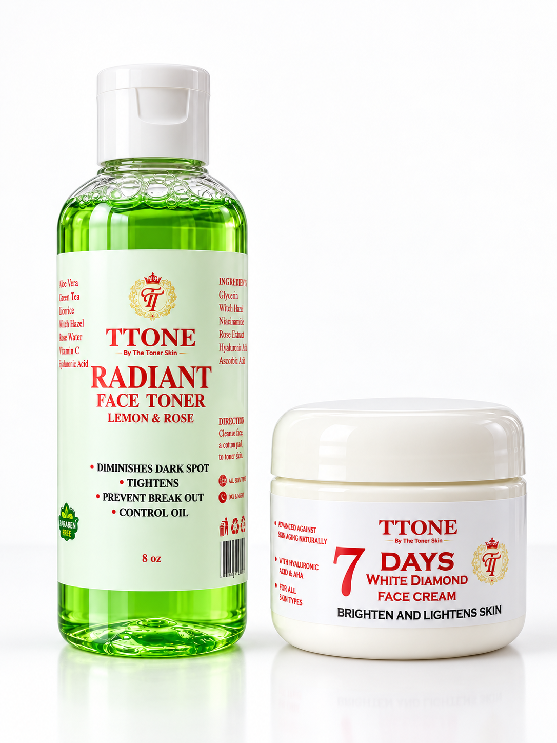 7 Days white Brightening face  Moisturizer  and toner 60gm