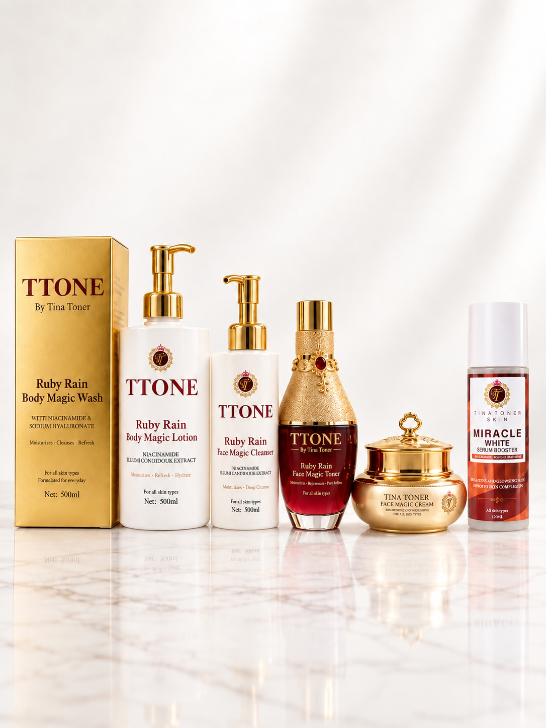 TINA TONER Tina Toner Skin – Complete Glow Care Set