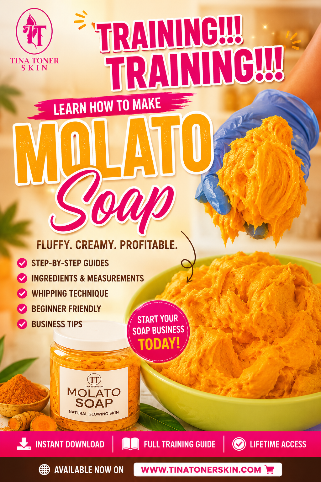 Turmeric Vitamin C Face Scrub DIY Class – Tina Toner Skin