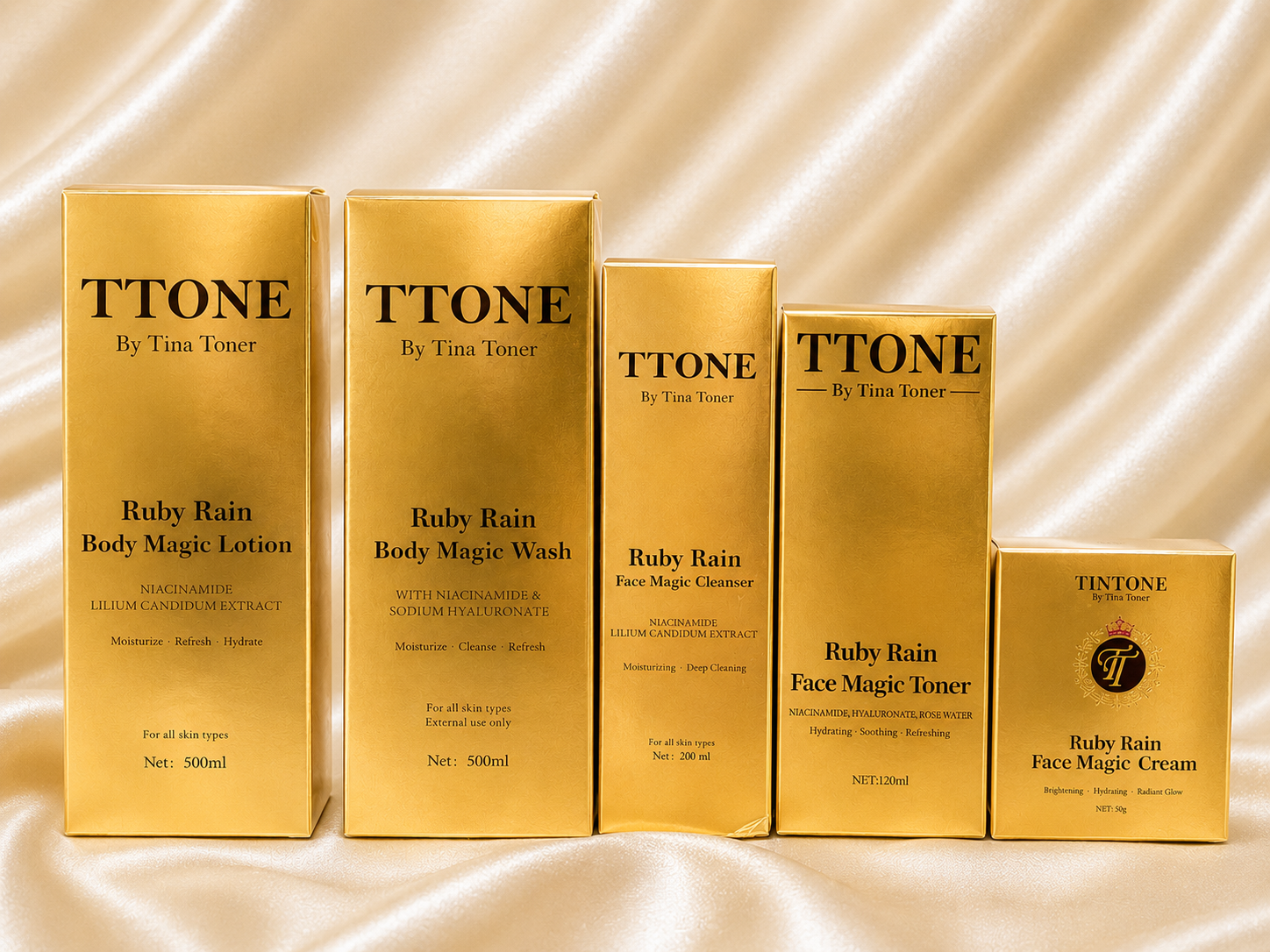 TTONE Ruby Rain Body magic Luxury  Brightening set (CEO GLOW SET )