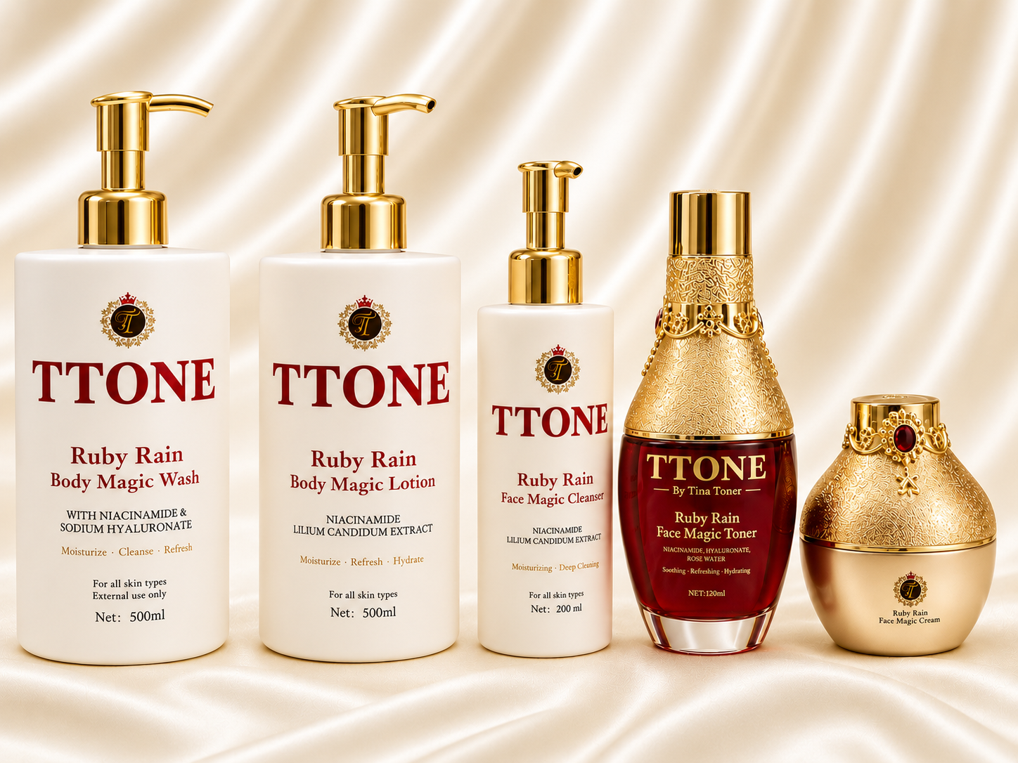TTONE Ruby Rain Body magic Luxury  Brightening set (CEO GLOW SET )