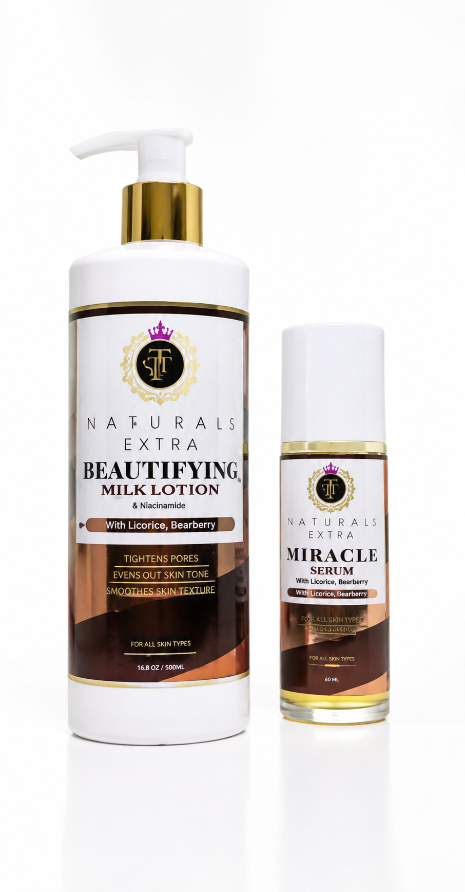 EXTRA BEAUTIFYING BRIGHTENING ) BODY LOTION with Serum 450ml