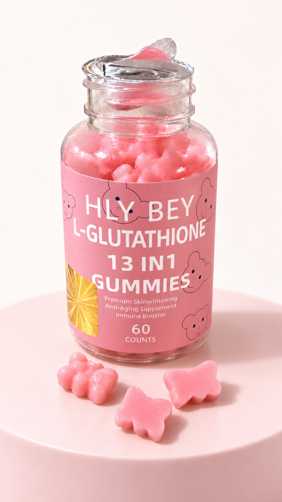 GLOWUP Beauty Gummy with, Vitamin C and Collagen, 500g