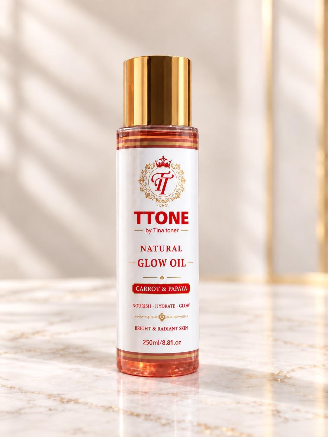 TTONE Natural Glow Oil — Carrot & Papaya