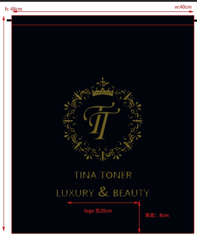 TTONE Red Luxury Bag Black