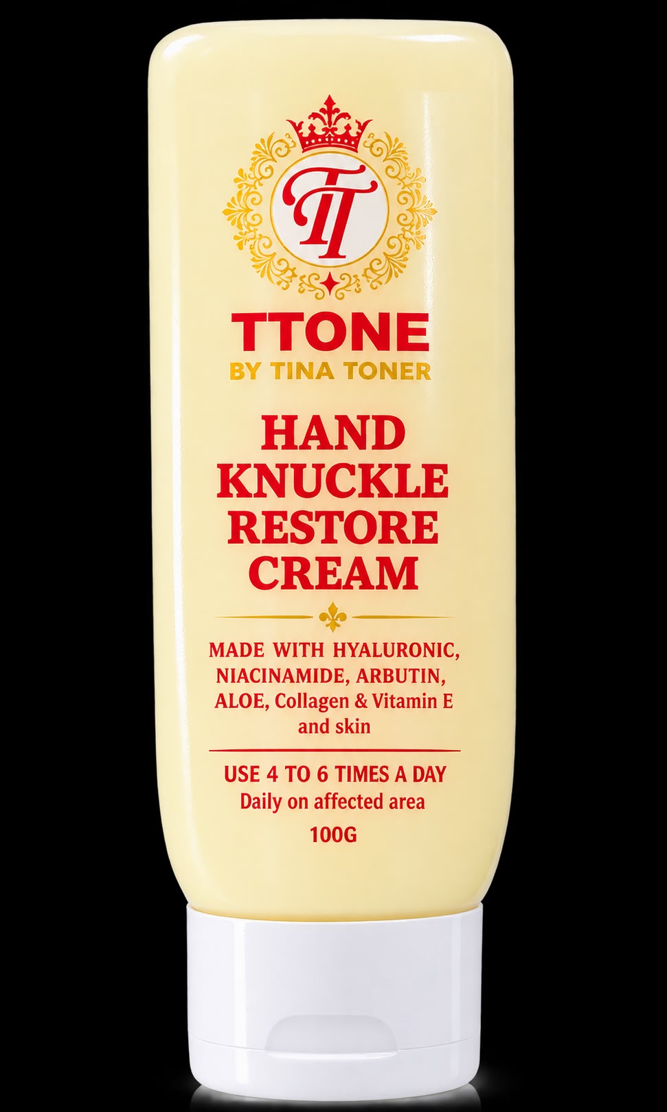 TTONE Hand & Knuckle Restore Cream | Niacinamide, Arbutin & Hyaluronic Acid | 100g