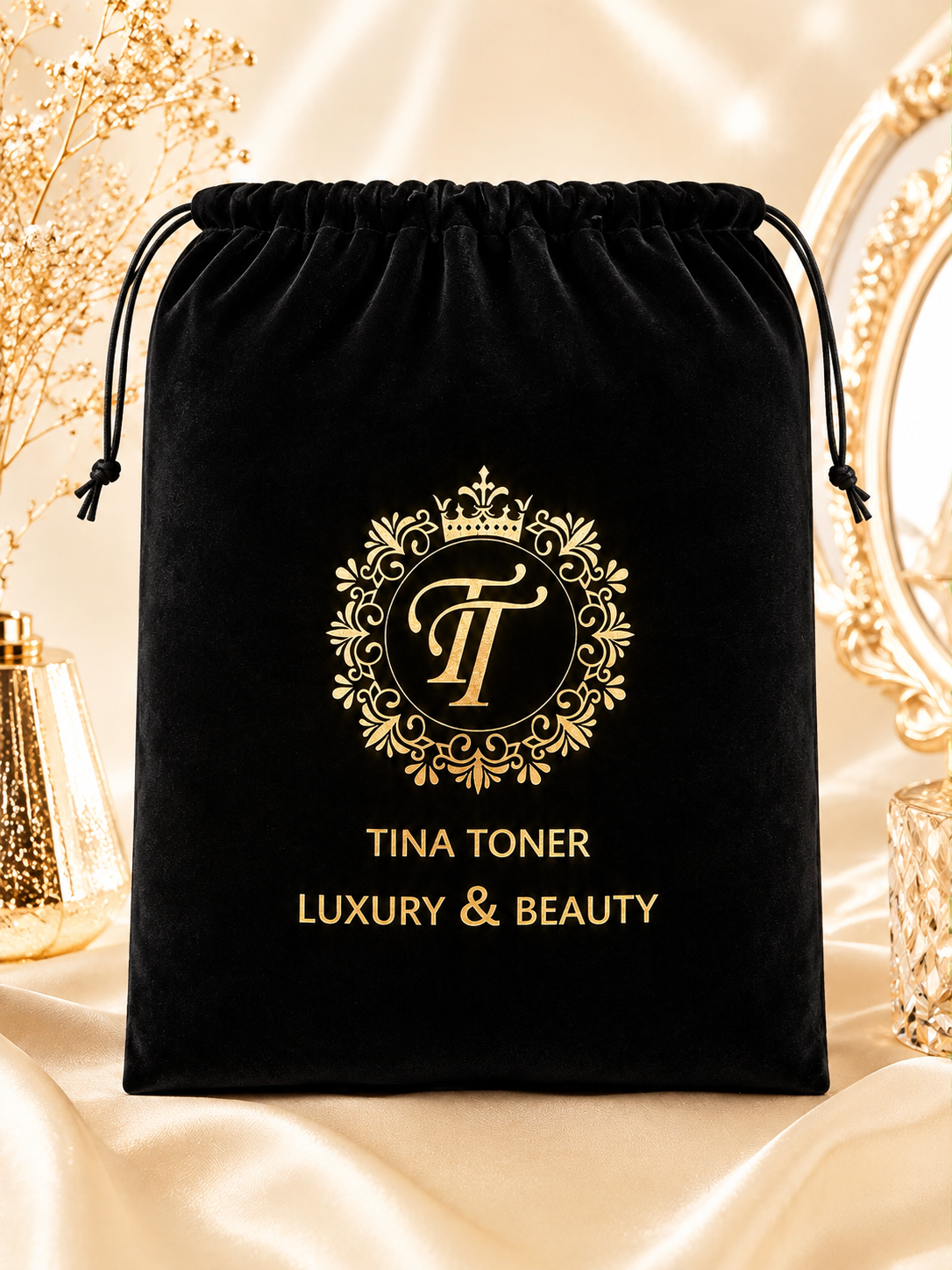 TTONE Red Luxury Bag Black